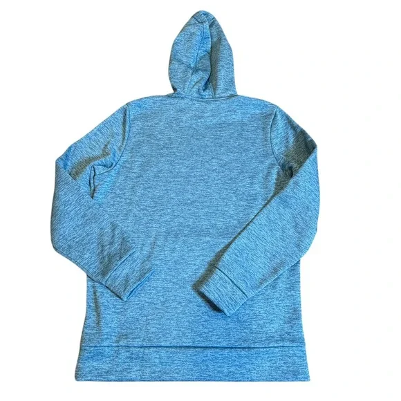 Under Armour Hoodie Men Small Blue Excellent Loose Fit Fleece Swim Logo - Picture 4 of 4